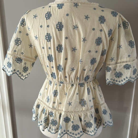 Chic Wish Summer Eyelet Top. M. - Picture 4 of 5